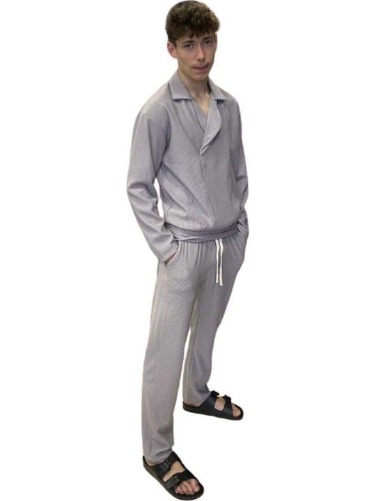 Men's Trousers Kit Elastic Regular Fit Grey