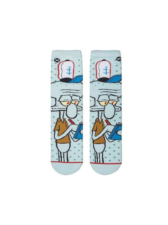 ODD Men Spongebob Squidward Crew Socks - BLUE - 055505