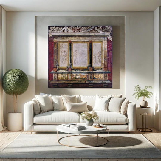Troy Τρίπτυχος Πίνακας σε Καμβά 120x120cm