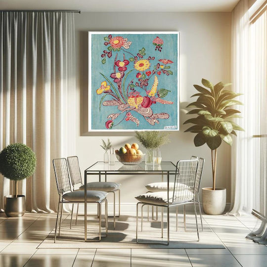 Design; Gemälde Stoff 110x110cm