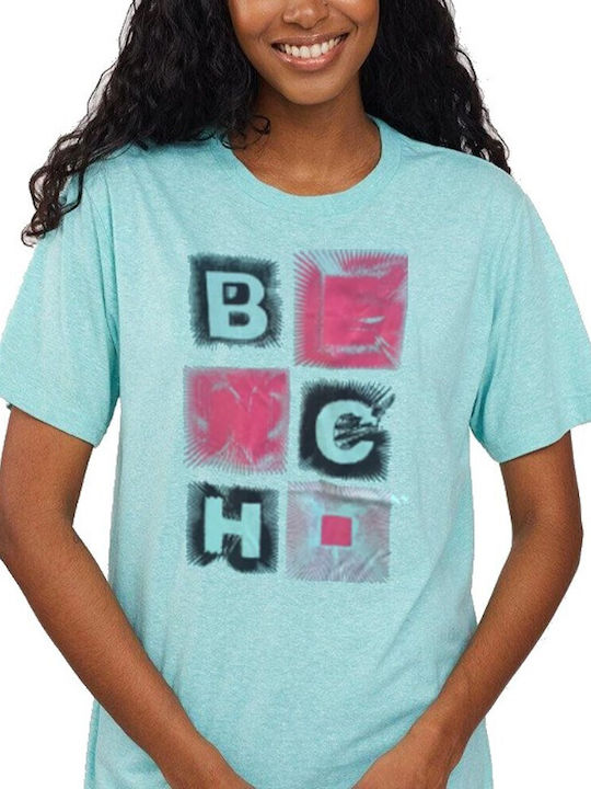 BENCH Women T-Shirt Squared Logo - KIWI - 1019-1028-2000