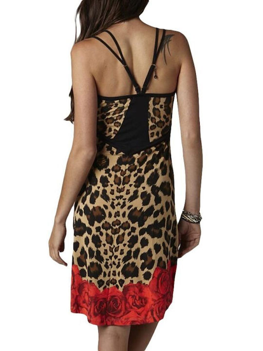 FOX Women Wildcat Detachable Strap Dress - WALNUT - 08561