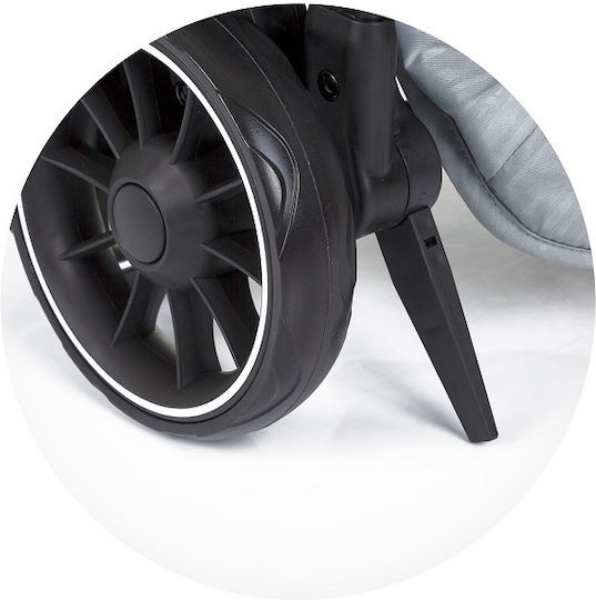 Chipolino Kiss Καρότσι Μωρού Kατάλληλο για Nεογέννητο Ash Grey 6.2kg