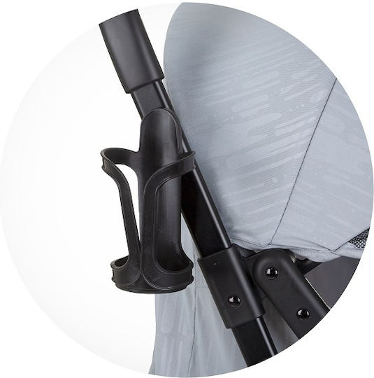 Chipolino Kiss Καρότσι Μωρού Kατάλληλο για Nεογέννητο Ash Grey 6.2kg