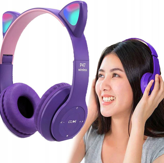 Fără fir / Cu fir On Ear Căști cu 10 ore de Funcționare Violet