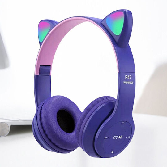 Fără fir / Cu fir On Ear Căști cu 10 ore de Funcționare Violet