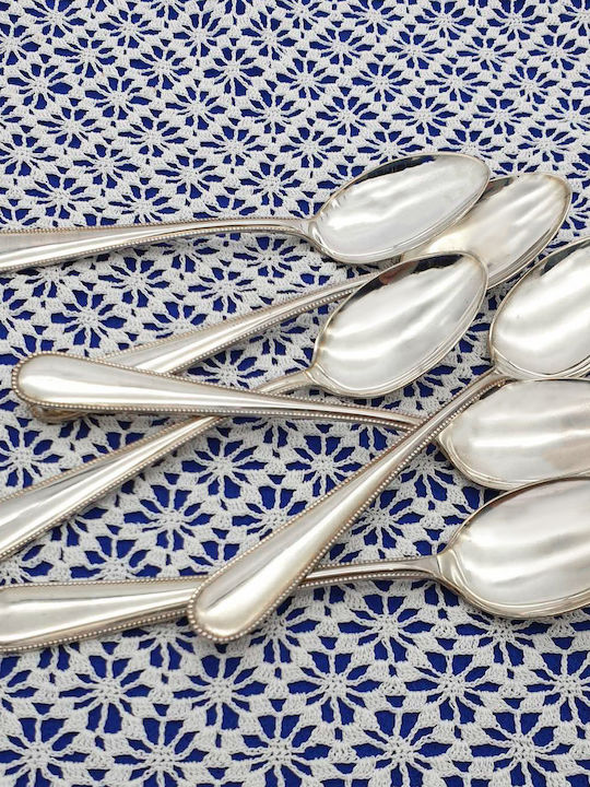 Savvas Design Set de Linguri Metalice Argintiu 14cm 6buc
