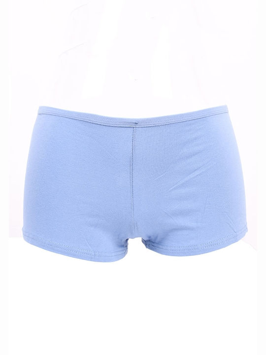 Power Flower Cotton Women's Boxer Blue