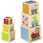Viga Toys Pyramiden-Spielzeug aus Holz