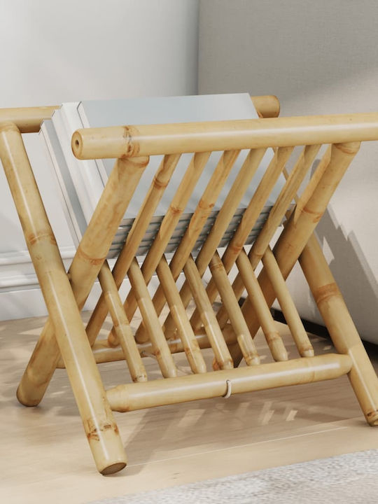 vidaXL PU Magazine Rack Brown 34.5x30.5x42cm