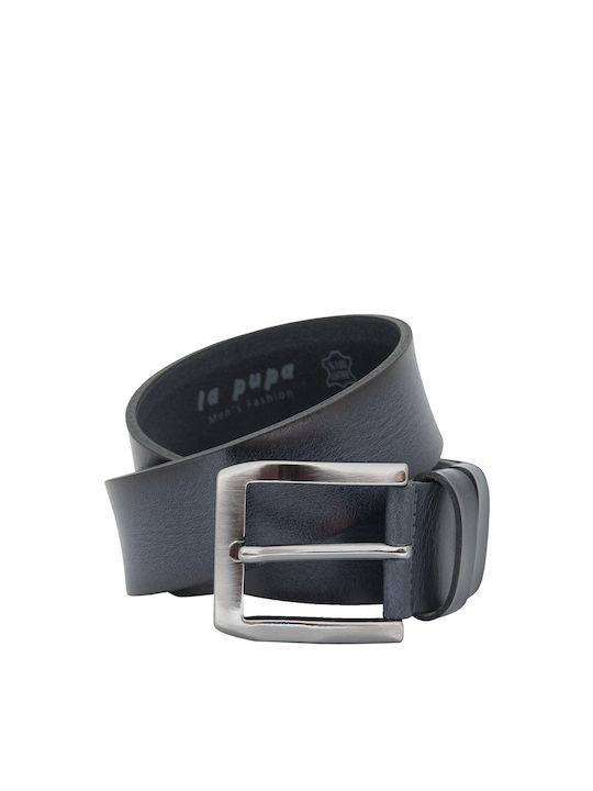 La Pupa Men's Leather Belt Blue