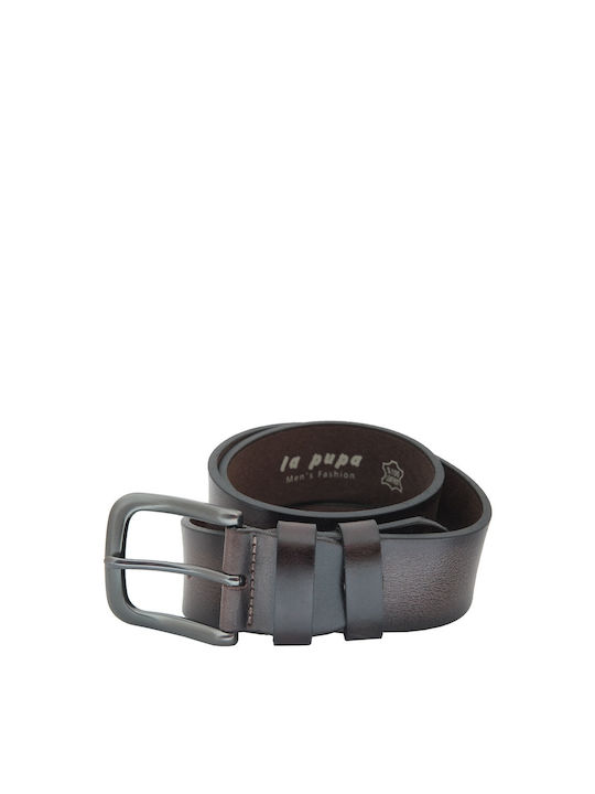 La Pupa Men's Leather Belt Brown