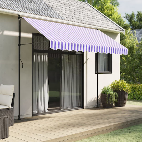 vidaXL Spare curtain Blue with PU Coating 0.2x2.8m