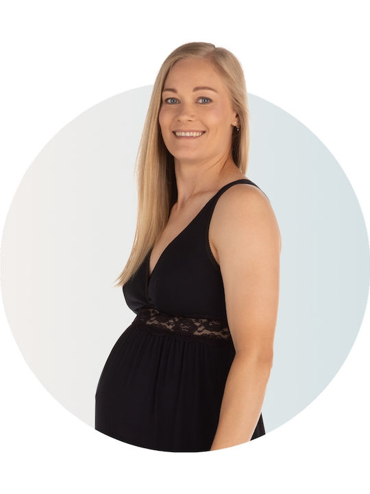 Carriwell Nightgown Maternity & Nursing Black