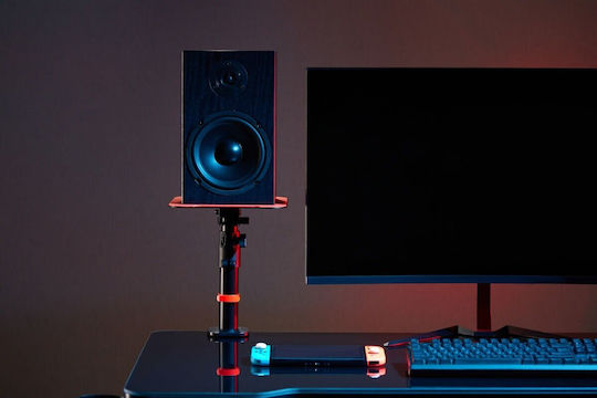 Mozos Speaker Stands in Black / Red Color
