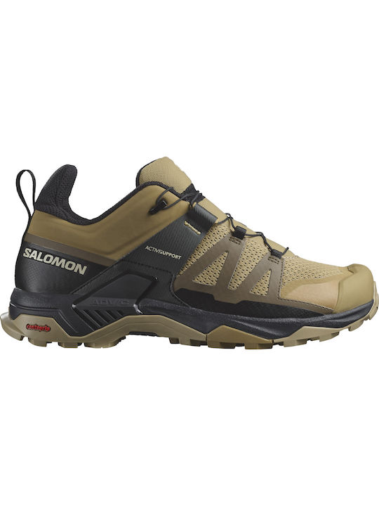 Salomon X Ultra Kelp Dark Earth Ορειβατικά Παπούτσια Μαύρα