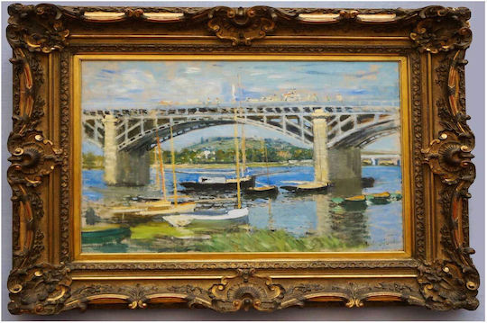 Claude Monet.- Le Pont D'argenteuil.jpg Картина на Платно 65x40см