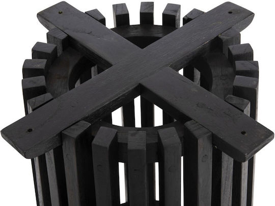 HomeMarkt Frantz Baza mesei de bar din Lemn Negru 40x40x90cm