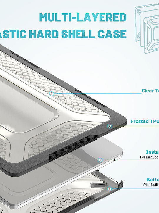 Sonique Icy Guardian Laptoptasche Für Laptop 13,6" Apple MacBook Air 13,6'' 2022 In Schwarz