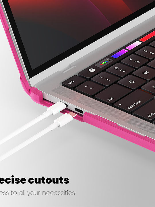 Sonique Husă Icy Pentru Laptop 13" Apple MacBook Pro 13'' 2018/2020/2022 În Culoare Roz