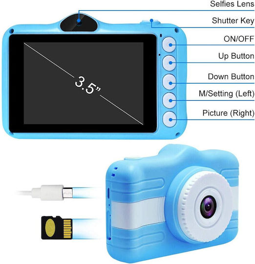 DAC-JM-10008014 Kinderkamera 13MP Optischer Zoom 4x Blau