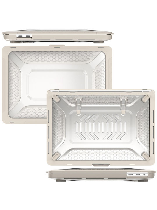 Sonique Icy Guardian Laptoptasche für Laptop 13" Apple MacBook Pro 13" 2018/2020/2022 in Beigem Farbton
