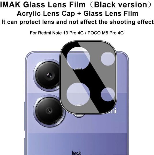 Προστασία Κάμερας Tempered Glass Μαύρο για το Redmi Note 13 4G