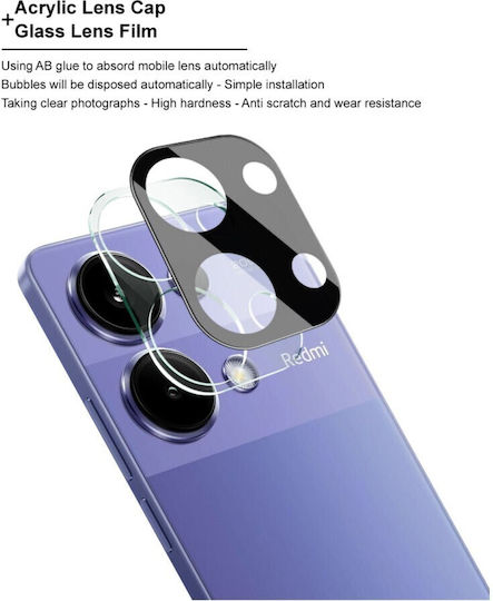 Προστασία Κάμερας Tempered Glass Μαύρο για το Redmi Note 13 4G