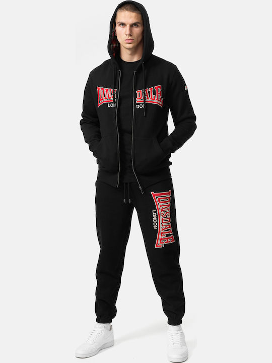 Taransay Ανδρική Ζακέτα με Κουκούλα Black/red/grey