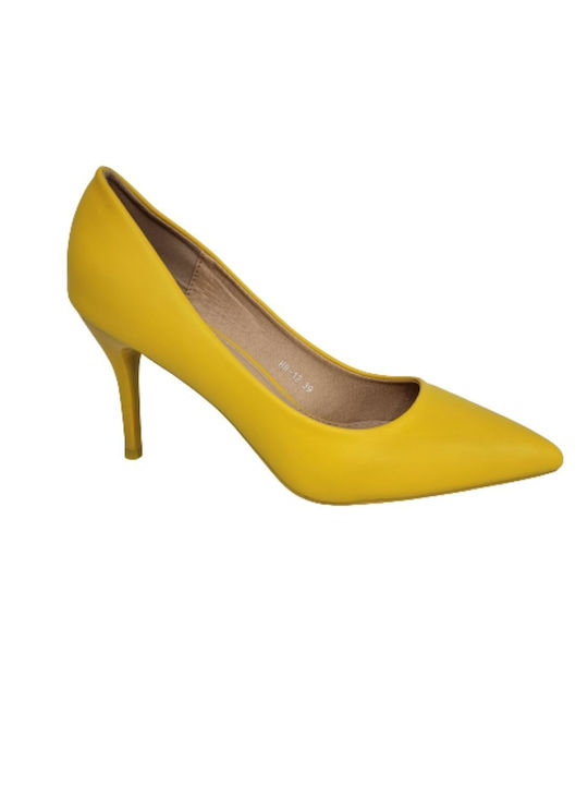 Yellow stiletto heel