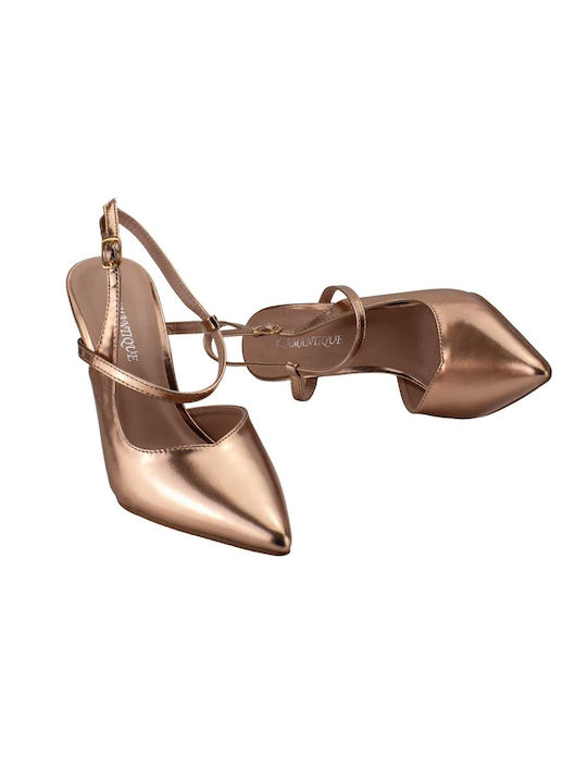 Open Heel Bronze Pump