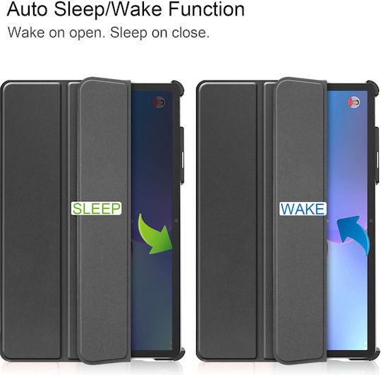 Sonique Smartcase Slim Flip Cover Ανθεκτική Μαύρη (Lenovo Tab P11 Pro (2nd Gen) 11.2")