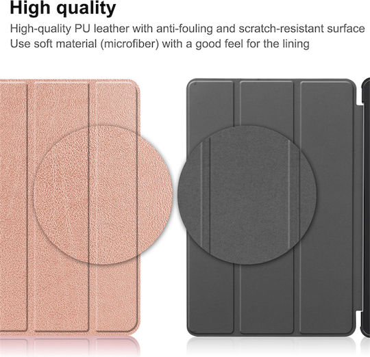 Sonique Flip Cover Ανθεκτική Ροζ Χρυσή (Lenovo Tab P11 2nd Gen 11.5)