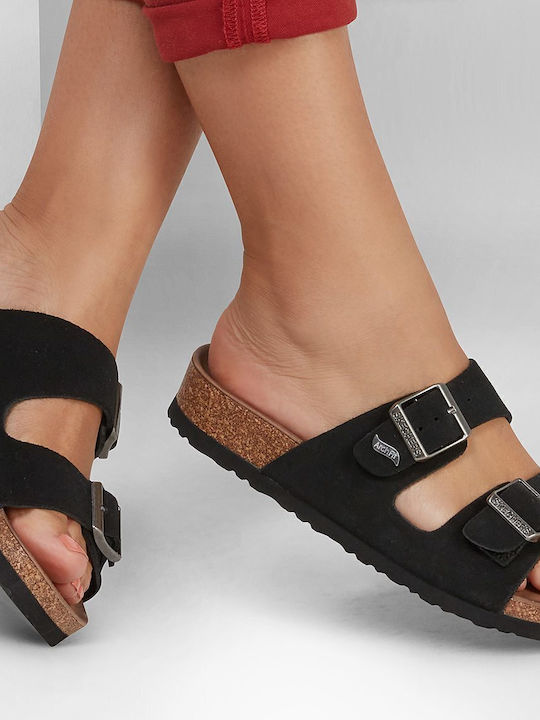 Arch Fit Granola Women's Flat Sandals in Black Color