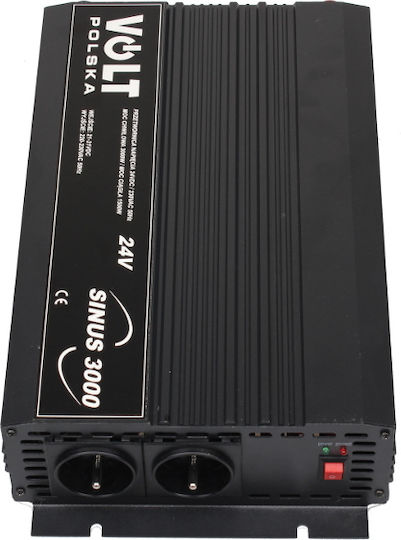 Volt Polska Car Inverter 1500W to Converter 24V DC in 230V AC