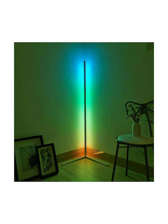 Mozos LED Stehleuchte H140cm. mit RGB Licht Schwarz