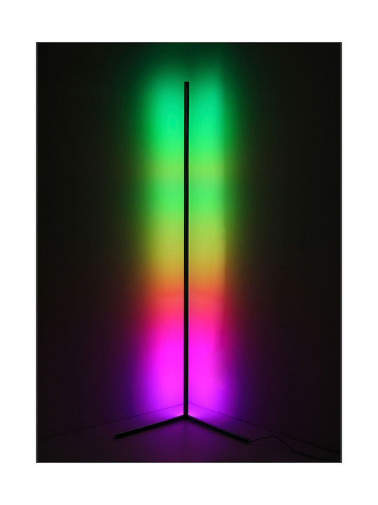 Mozos LED Stehleuchte H140cm. mit RGB Licht Schwarz