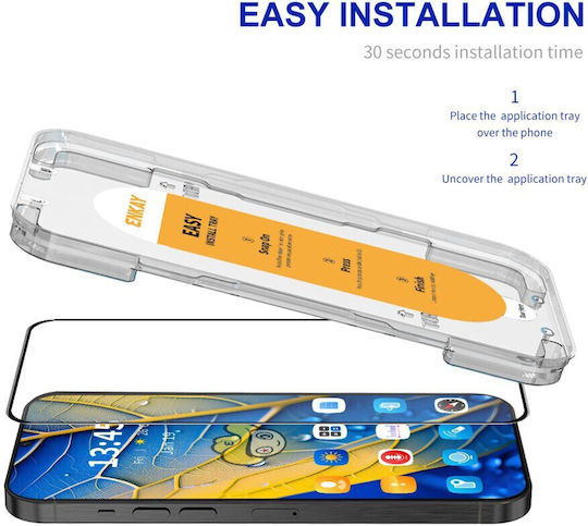 Enkay Vollflächig gehärtetes Glas (Redmi Note 13 Pro 4G / Poco M6 Pro 4G)