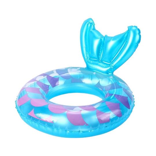 Inflatable Mermaid Swim Ring 60cm 150212 Blue