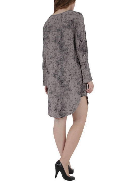 Shirt Dress Dress Brown