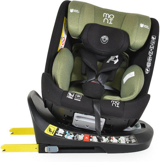 Moni Serengeti Baby Car Seat i-Size with Isofix Sky Green 0-36 kg