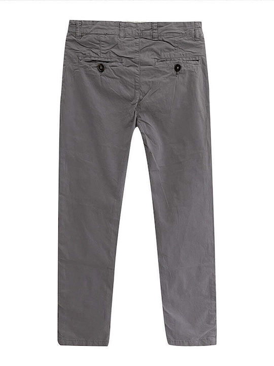 Trousers Chino Elastic Gray