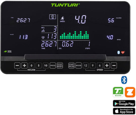 Tunturi Performance T60 5hp Електрически Сгъваем Бягащ Пътек за Потребител до 135кг
