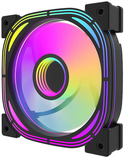 Darkflash INF24 Case Fans 120mm (1200rpm / 65cfm) with ARGB Lighting