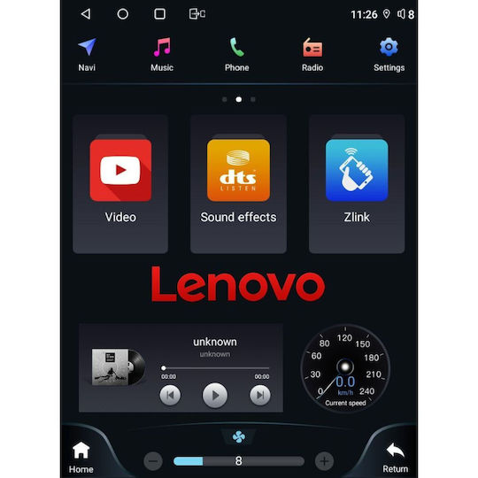 Lenovo Car Audio System for Ford Fiesta 2008-2017 (Bluetooth/USB/WiFi/GPS/Apple-Carplay/Android-Auto) with Touch Screen 9.7"