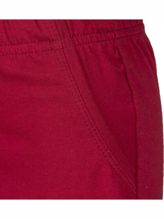 Kids' Set with Shorts Summer 2pcs Burgundy