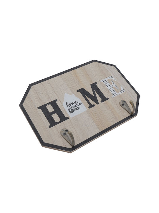 Uncle George Wall Key Holder Wooden Home 2 positions 20x1x14cm