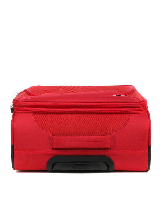 Medium Suitcase 66x44x29 Airtex Waterproof Red Fabric 4 Wheels Unbreakable Zipper 290nul22 29022-06