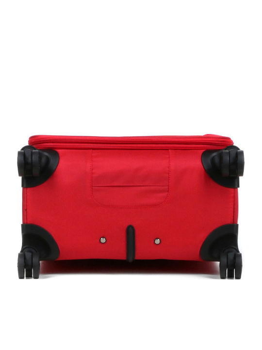 Medium Suitcase 66x44x29 Airtex Waterproof Red Fabric 4 Wheels Unbreakable Zipper 290nul22 29022-06