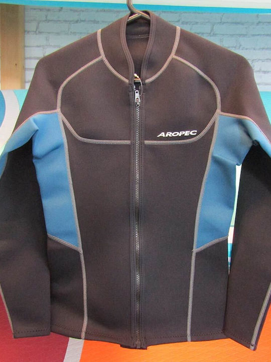 Aropec Σακάκι Κατάδυσης με Φερμουάρ Μαύρο 1.5mm DS-7B138M